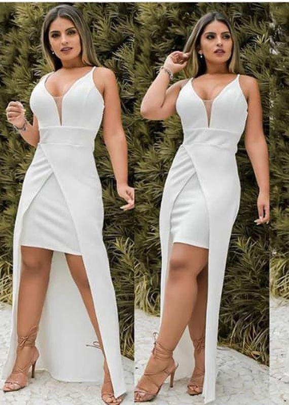 modelo de vestido branco