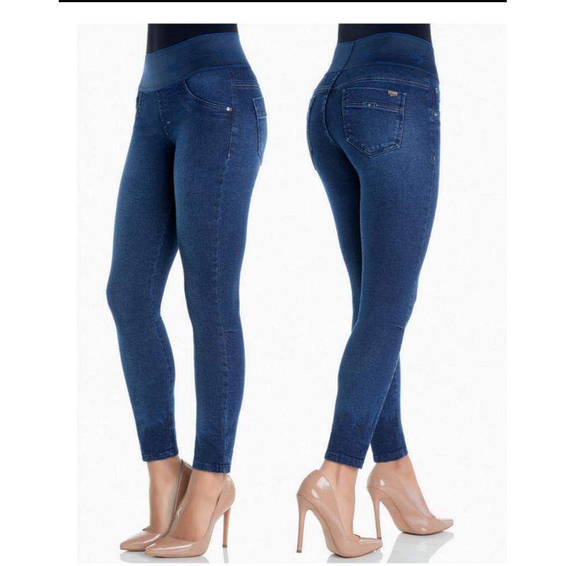 Calça jeans feminina skinny cintura alta cós elástico - marca dbz diorita
