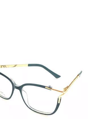 Óculos feminino armação lindo geek verde acetato novo #fk