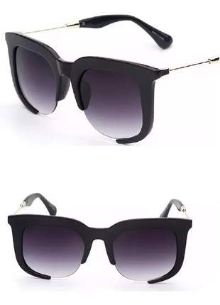 Óculos de sol feminino clássico rasoir grande preto