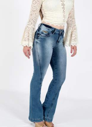 Calça jeans zigma flare levanta bumbum cod-509