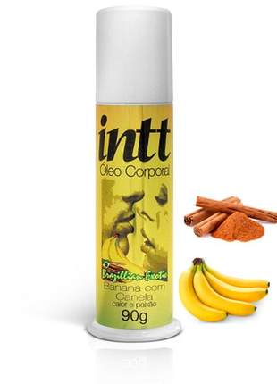 Intt óleo corporal para massagem banana com canela - 90g