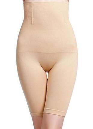 Cinta modeladora shorts p m g gg bege preto - R$ 35.00, cor Nude
