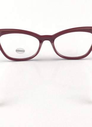Armacao de óculos puxadinha fendi ff8548 vermelha