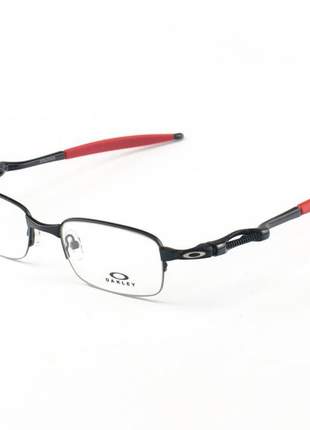 Armacao de óculos oakley coilover ox5043 preto e vermelho