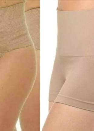 Kit calcinha zero barriga + cinta shorts modeladora