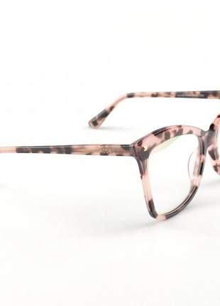 Armação de óculos quadrada marc jacobs mj546 rosa tartaruga