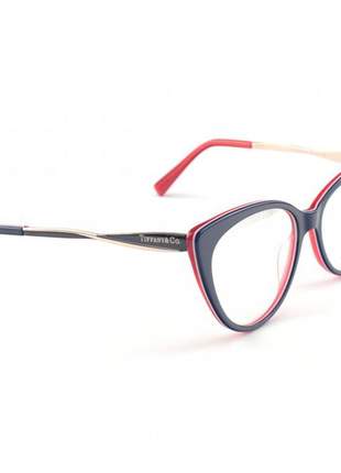 Oculos armação de grau - tiffany & co gatinho tf 2136 azul e vermelho