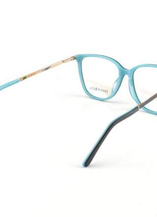 Armacao de óculos tiffany & co. quadrada tf 484 preta e azul