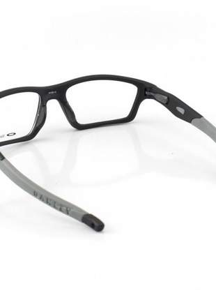 Armacao de óculos oakley crosslink preta e cinza