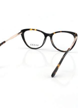 Armacao de óculos gatinho gucci gg3126 - marrom tartaruga