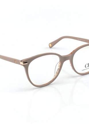 Armacao de óculos feminina - carolina herrera oval ch625 nude