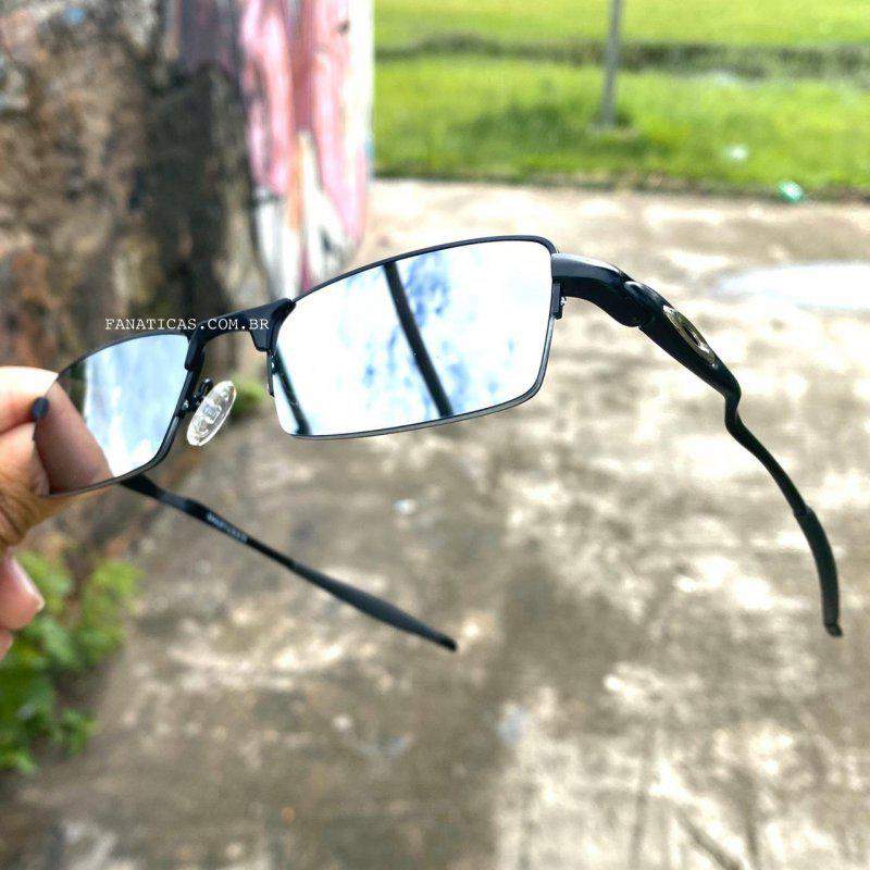 Óculos Oakley lupa do Vilao mandrake lente verde espelhada armação Preta 
