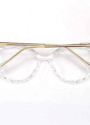 Oculos armação para grau gatinho lux - transparente