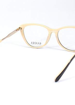 Óculos armação de grau - gucci gg3126 - preto e creme