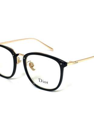 Armacao de óculos feminina dior rm2002-1 cd - preto e dourado