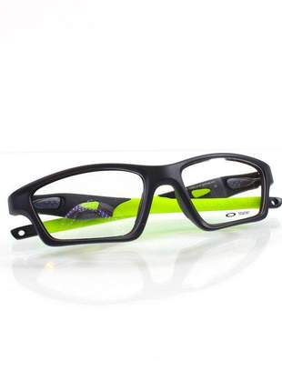 Óculos armação de grau - oakley crosslink preta e verde limão
