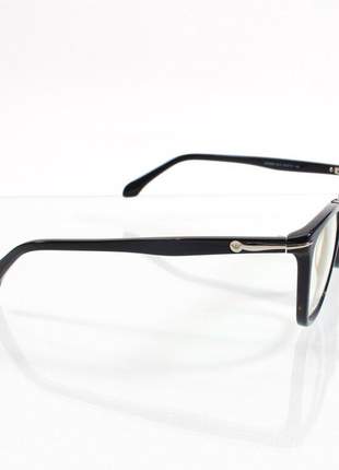 Óculos armação de grau quadrada masculina empório armani preta