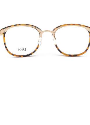 Armacao de óculos quadrada feminina dior 6270 oncinha