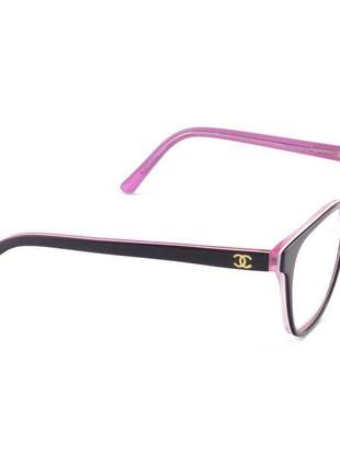 Armacao de óculos quadrada chanel ch0082 violeta