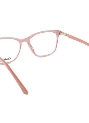 Armacao de óculos quadrada feminina chanel ch3503 rosa translucido