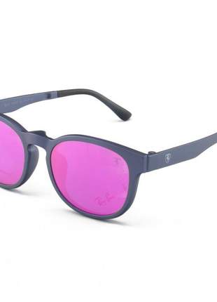 Armação de óculos clip on ray-ban rb2078 unissex púrpura