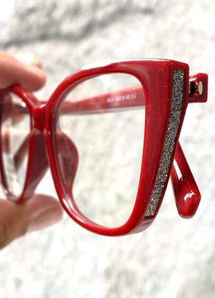 Armacao de óculos feminina swar sk5290 vermelha