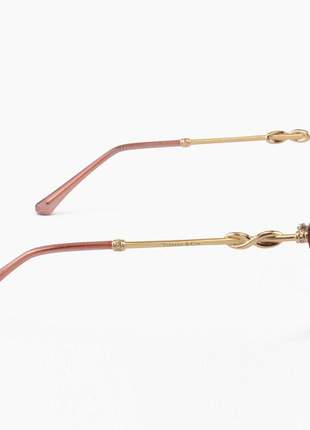 Armacao de óculos quadrada tiffany & co tf2160 rosa translucido