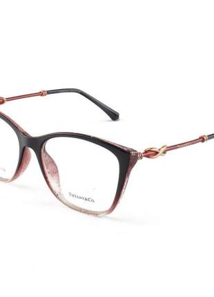 Armacao de óculos quadrada tiffany & co tf2160 preto e degrade