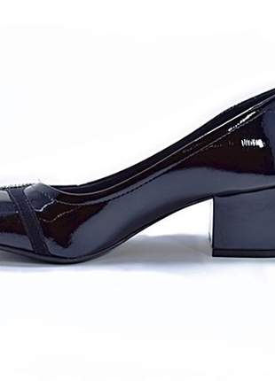 Sapato feminino tamanho grande scarpin renata della vecchia preto numeração 40 ao 43