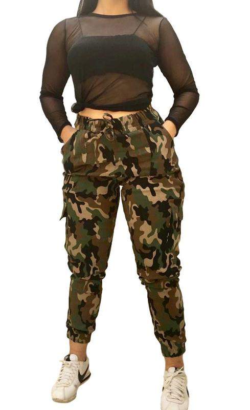 calça cargo militar feminina