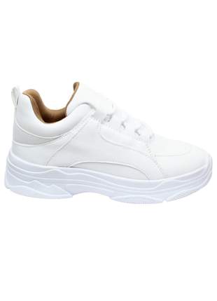 Tênis chunky  feminino  dad sneaker branco