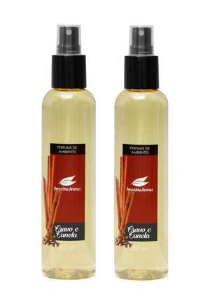 Kit 2 aromatizador perfume de ambiente cravo e canela amazônia aromas