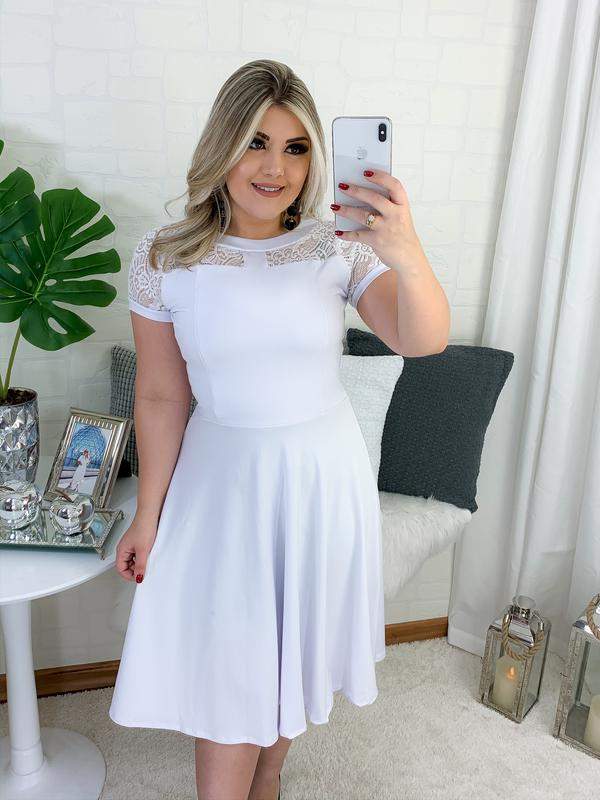 vestido moda evangelica branco