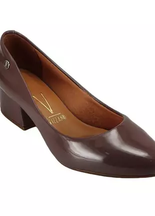Sapato feminino scarpin salto baixo vizzano 1346 cinza