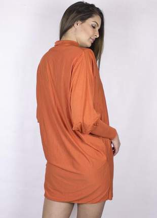 Blusão manga longa dress code moda laranja