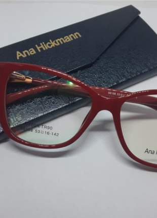 Óculos armação p/grau ana hickmann 68158 tr90 cores váriadas