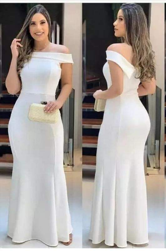 vestido longo branco noiva