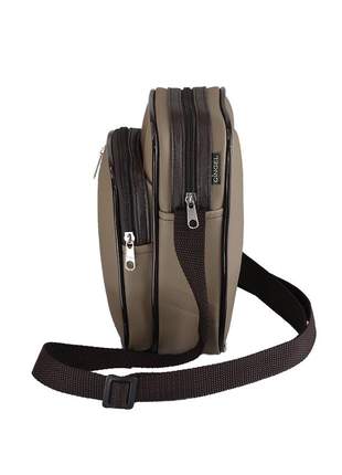 Bolsa shoulder bag pochete transversal impermeável r:1017 (marrom-claro )
