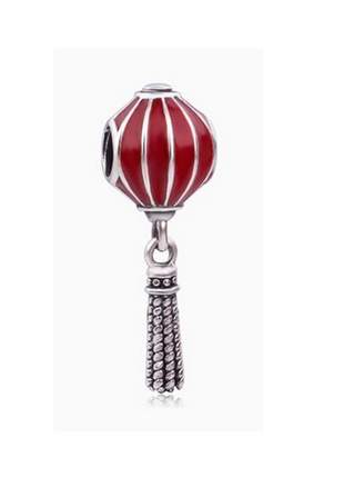 Berloque balão vermelho para pulseira compatível com bracelete pandora vivara