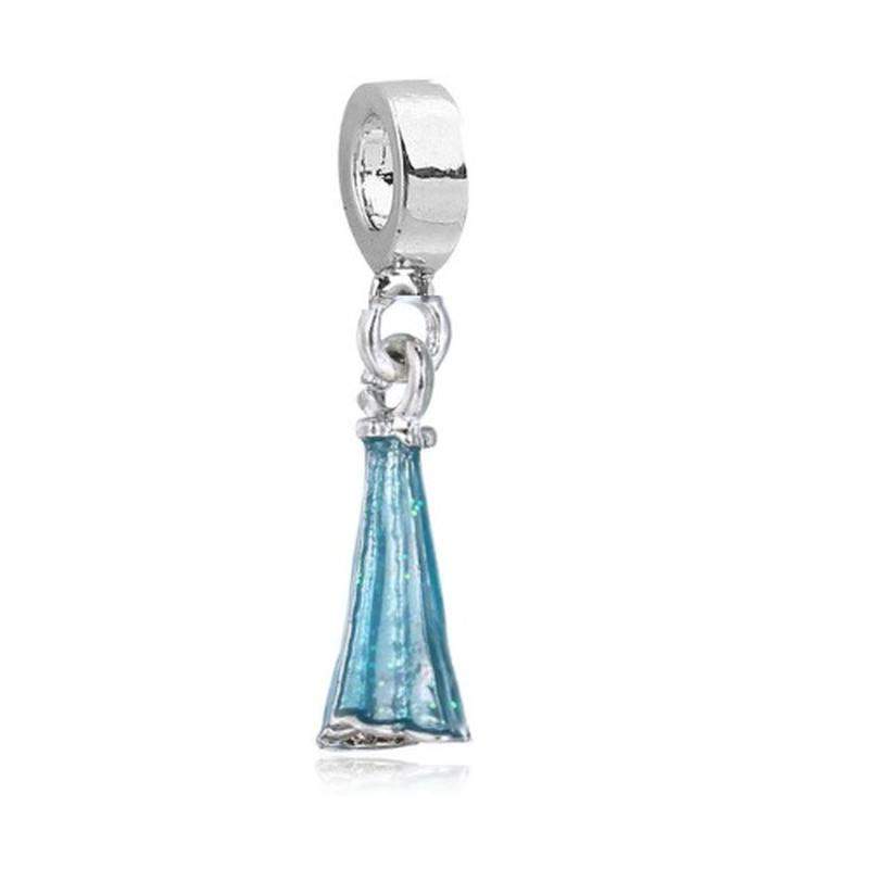 Original Engaged Korean Charm berloque pingente vestido elza frozen compatível com pulseira vivara  ou pandora - R$ 18.90, cor Azul claro #91823, compre agora | Shafa