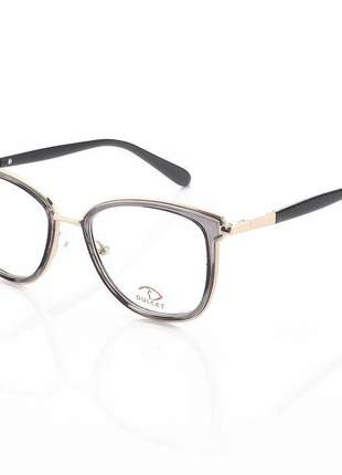 Armacao de óculos quadrado lisa 7013 - cinza e preta