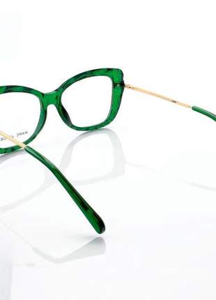 Armação de oculos quadrada marc jacobs mj1068 diamante verde