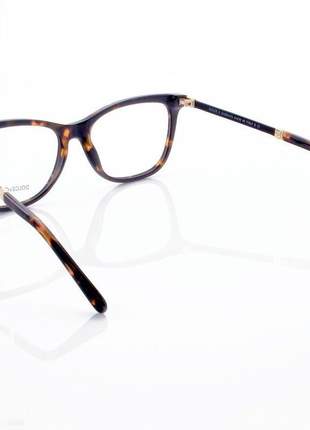 Armação de óculos quadrada dolce & gabbana dg3126 marrom tartaruga
