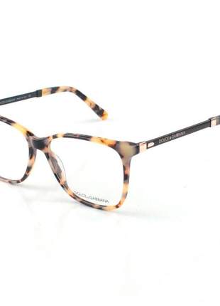 Armação de óculos quadrada dolce & gabbana dg3126 tartaruga claro