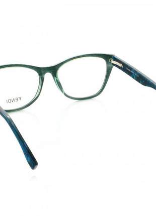 Armação de óculos quadrada fendi fd0404 verde