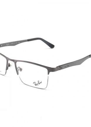 Armacao de óculos masculina meio aro ray-ban rb9128 grafite