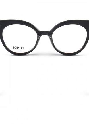 Armacao de óculos gatinho fendi ff2017 preto