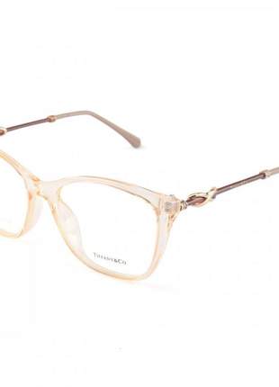Armacao de óculos quadrada tiffany & co tf2160 creme translucido