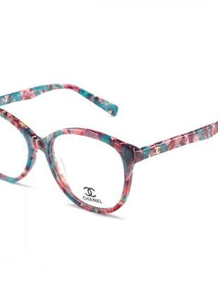 Armacao de óculos redonda chanel ch2930 colorida